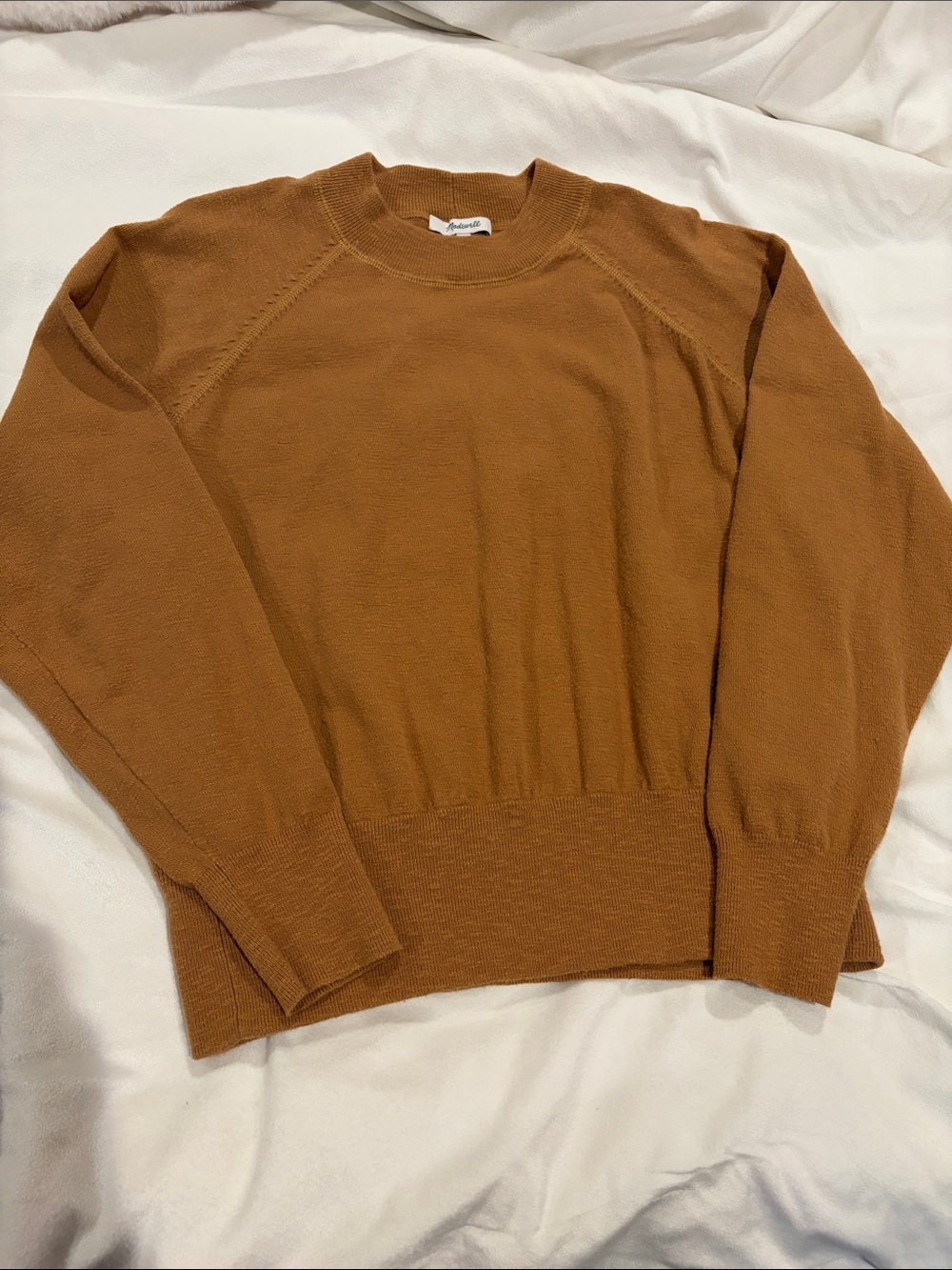 Madewell Crewneck Sweater in Chestnut